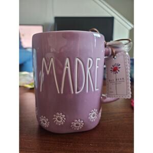 Rae Dunn Mama Mom Madre Coffee Mug NWT Lavender Purple Flowers Charm